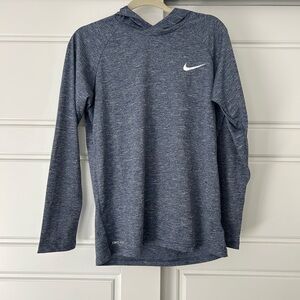 Nike Heathered Navy/Gray Swim Dri-FIT Hoodie